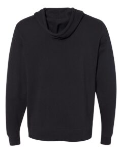 Independent Trading Co. AFX90UN Unisex Lightweight Hooded Sweatshirt – Black (back)