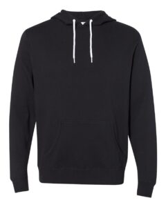 Independent Trading Co. AFX90UN Unisex Lightweight Hooded Sweatshirt – Black