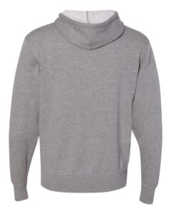 Independent Trading Co. AFX90UN Unisex Lightweight Hooded Sweatshirt – Gunmetal Heather (back)