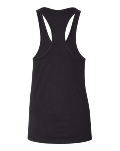 BELLA + CANVAS 6008 Women’s Jersey Racerback Tank – Black (back)