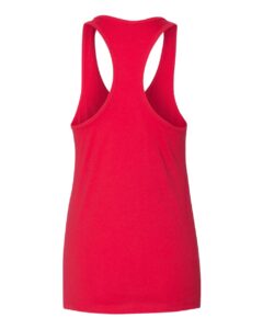 BELLA + CANVAS 6008 Women’s Jersey Racerback Tank – Red (back)