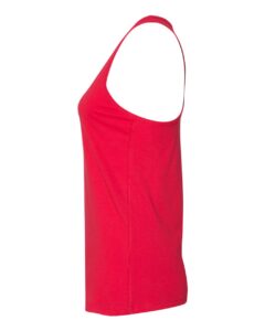 BELLA + CANVAS 6008 Women’s Jersey Racerback Tank – Red (side)
