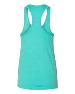 BELLA + CANVAS 6008 Women’s Jersey Racerback Tank – Teal (back)