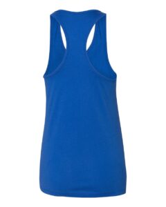 BELLA + CANVAS 6008 Women’s Jersey Racerback Tank – True Royal (back)