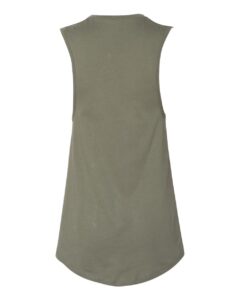 BELLA + CANVAS 6003 Women’s Jersey Muscle Tank – Military Green (back)