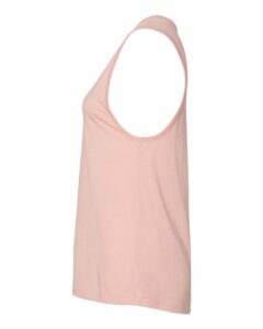 BELLA + CANVAS 6003 Women’s Jersey Muscle Tank – Heather Peach (side)