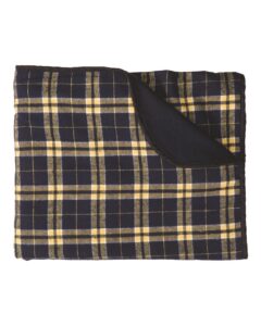 Boxercraft FB250 Flannel Blanket – Navy/ Gold