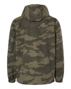 Independent Trading Co. EXP94NAW Men’s Nylon Anorak – Forest Camo (back)