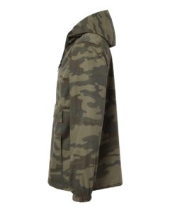 Independent Trading Co. EXP94NAW Men’s Nylon Anorak – Forest Camo (side)