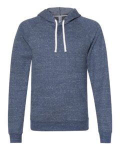 JERZEES 90MR Unisex Snow Heather French Terry Raglan Hooded Sweatshirt