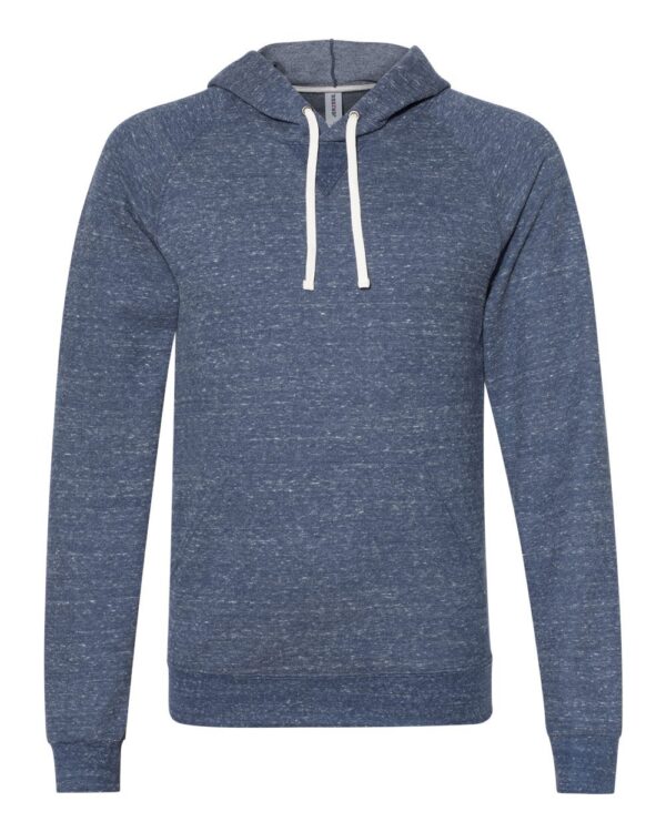 JERZEES Unisex Snow Heather French Terry Raglan Hooded Sweatshirt