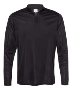 Augusta Sportswear 2785 Men’s Attain Color Secure® Performance Quarter-Zip Pullover – Black