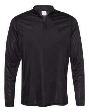 Augusta Sportswear 2785 Men’s Attain Color Secure® Performance Quarter-Zip Pullover – Black