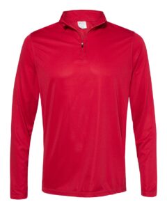 Augusta Sportswear 2785 Men’s Attain Color Secure® Performance Quarter-Zip Pullover – Red