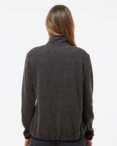 DRI DUCK 9340 Women’s Denali Mountain Fleece Pullover – Charcoal (on model back)