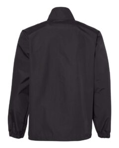 Independent Trading Co. EXP99CNB Men’s Water-Resistant Windbreaker Coach’s Jacket – Black/ Black (back)