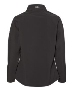 DRI DUCK 9439 Women’s Contour Soft Shell Jacket – Charcoal (back)