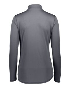 Augusta Sportswear 2787 Women’s Attain Color Secure® Performance Quarter-Zip Pullover – Graphite (back)