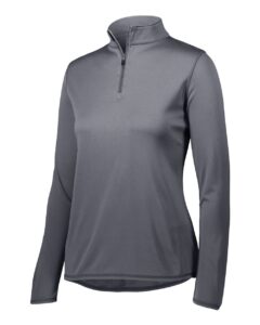 Augusta Sportswear 2787 Women’s Attain Color Secure® Performance Quarter-Zip Pullover – Graphite