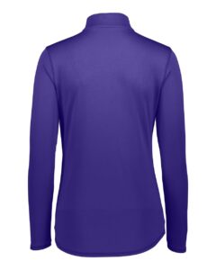 Augusta Sportswear 2787 Women’s Attain Color Secure® Performance Quarter-Zip Pullover – Purple (back)