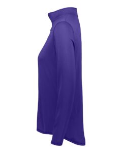 Augusta Sportswear 2787 Women’s Attain Color Secure® Performance Quarter-Zip Pullover – Purple (side)