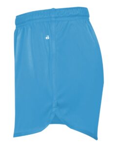 Alleson Athletic 7278 Women’s B-Core Track Shorts – Columbia Blue (side)