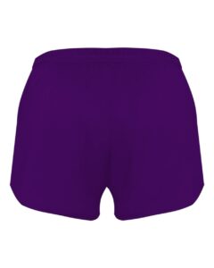 Alleson Athletic 7278 Women’s B-Core Track Shorts – Purple (back)