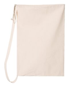OAD OAD110 Large Laundry Bag – Natural (back)