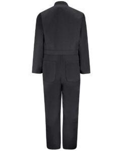 Red Kap CT10EXT Men’s Extended Sizes Twill Action Back Coverall – Black (back)
