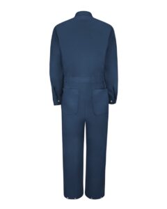 Red Kap CC18EXT Men’s Extended Sizes Zip-Front Cotton Coverall – Navy (back)