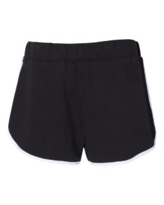 Boxercraft R65 Women’s Relay Shorts – Black/ White (back)
