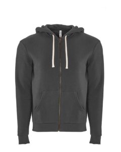 Next Level 9602 Unisex Santa Barbara Full-Zip Hoodie Sweatshirt – Heavy Metal