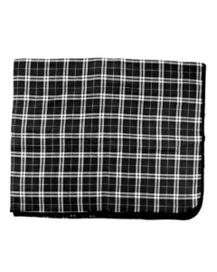 Boxercraft FB250 Flannel Blanket – Black/ White