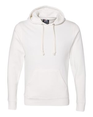 J. America 8871 Men’s Triblend Fleece Hooded Sweatshirt – Antique White Triblend