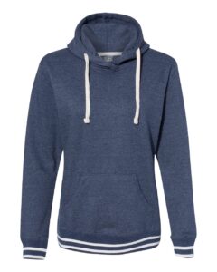 J. America 8651 Women’s Relay Hooded Sweatshirt – Navy