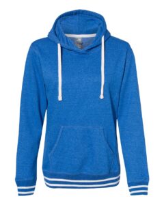 J. America 8651 Women’s Relay Hooded Sweatshirt – Royal