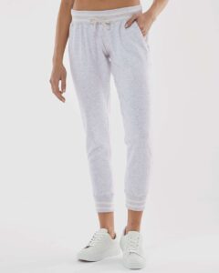J. America 8654 Women’s Relay Joggers – Ash (on model)