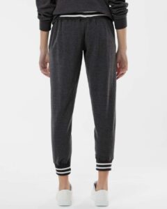 J. America 8654 Women’s Relay Joggers – Black (on model back)