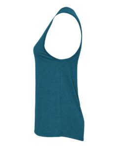 BELLA + CANVAS 6003 Women’s Jersey Muscle Tank – Heather Deep Teal (side)
