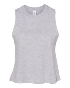 BELLA + CANVAS 6682 Women’s Racerback Crop Tank – Athletic Heather