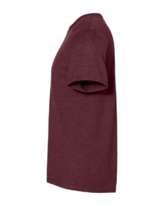 JERZEES 560MR Premium Blend Ring-Spun T-Shirt – Maroon Heather (side)