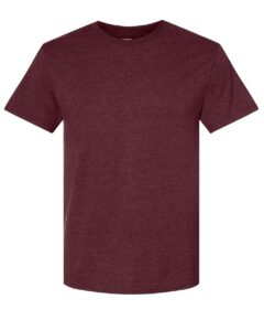 JERZEES 560MR Premium Blend Ring-Spun T-Shirt – Maroon Heather