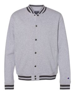 Champion CO100 Unisex Bomber Jacket – Oxford Grey/ Charcoal Heather