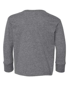 Rabbit Skins 3302 Toddler Fine Jersey Long Sleeve Tee – Granite Heather (back)