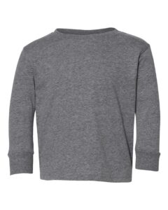 Rabbit Skins 3302 Toddler Fine Jersey Long Sleeve Tee – Granite Heather