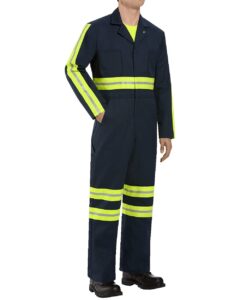 Red Kap CT10EN Men’s Enhanced Visibility Action Back Coverall