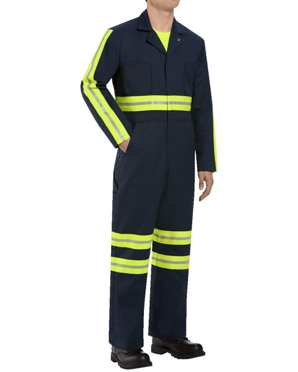 Red Kap Men’s Tall Enhanced Visibility Action Back Coverall