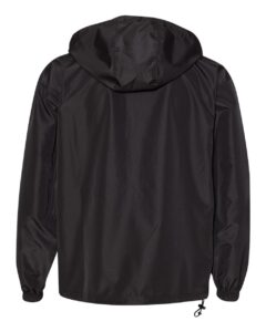 Champion CO200 Unisex Packable Anorak Jacket – Black (back)
