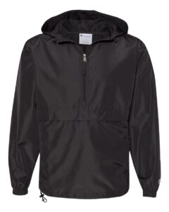 Champion CO200 Unisex Packable Anorak Jacket – Black