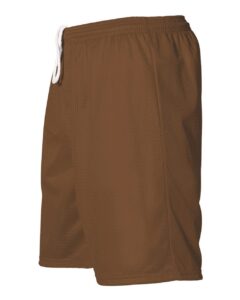 Alleson Athletic 567P Men’s Mesh Shorts – Brown (side)